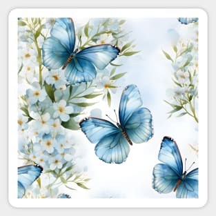 Butterflies Watercolor 9 - Adonis Sticker